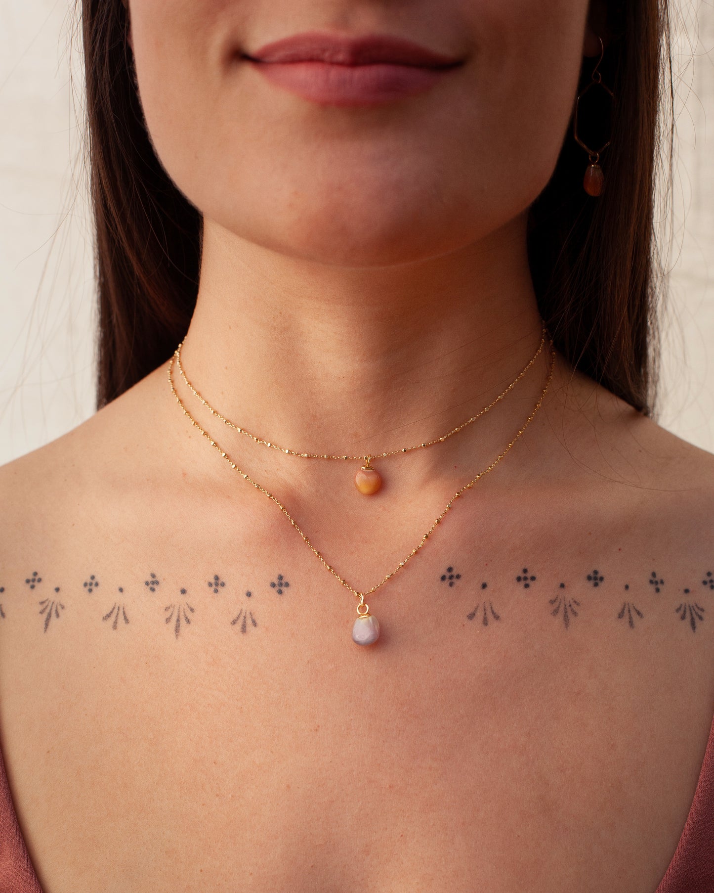 Starburst Necklace ~ Champagne Rainbows