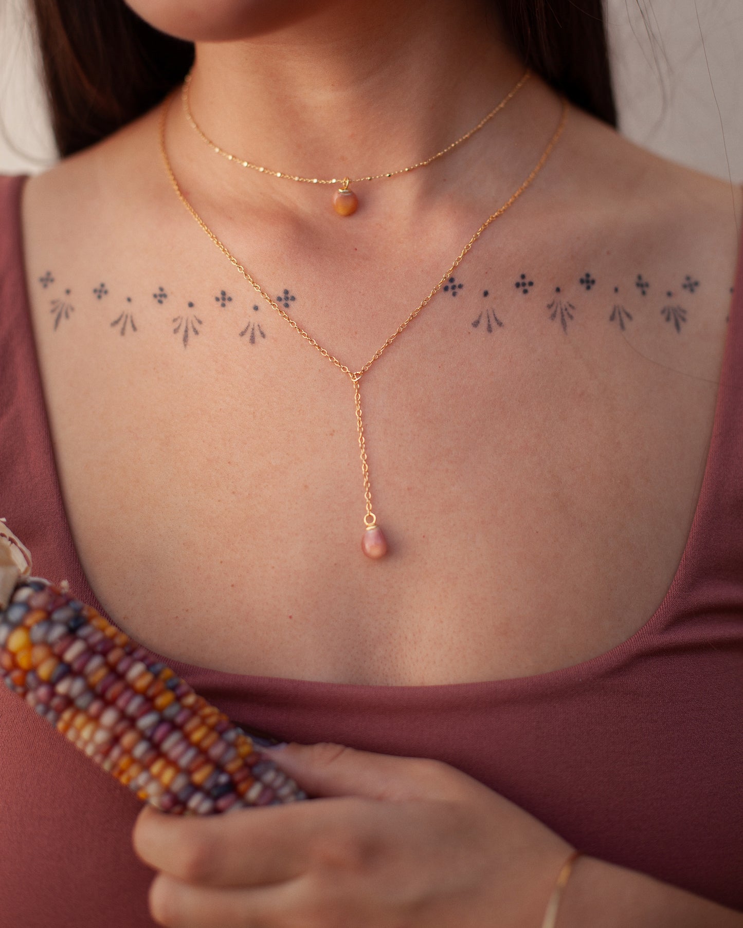 Starburst Necklace ~ Champagne Rainbows