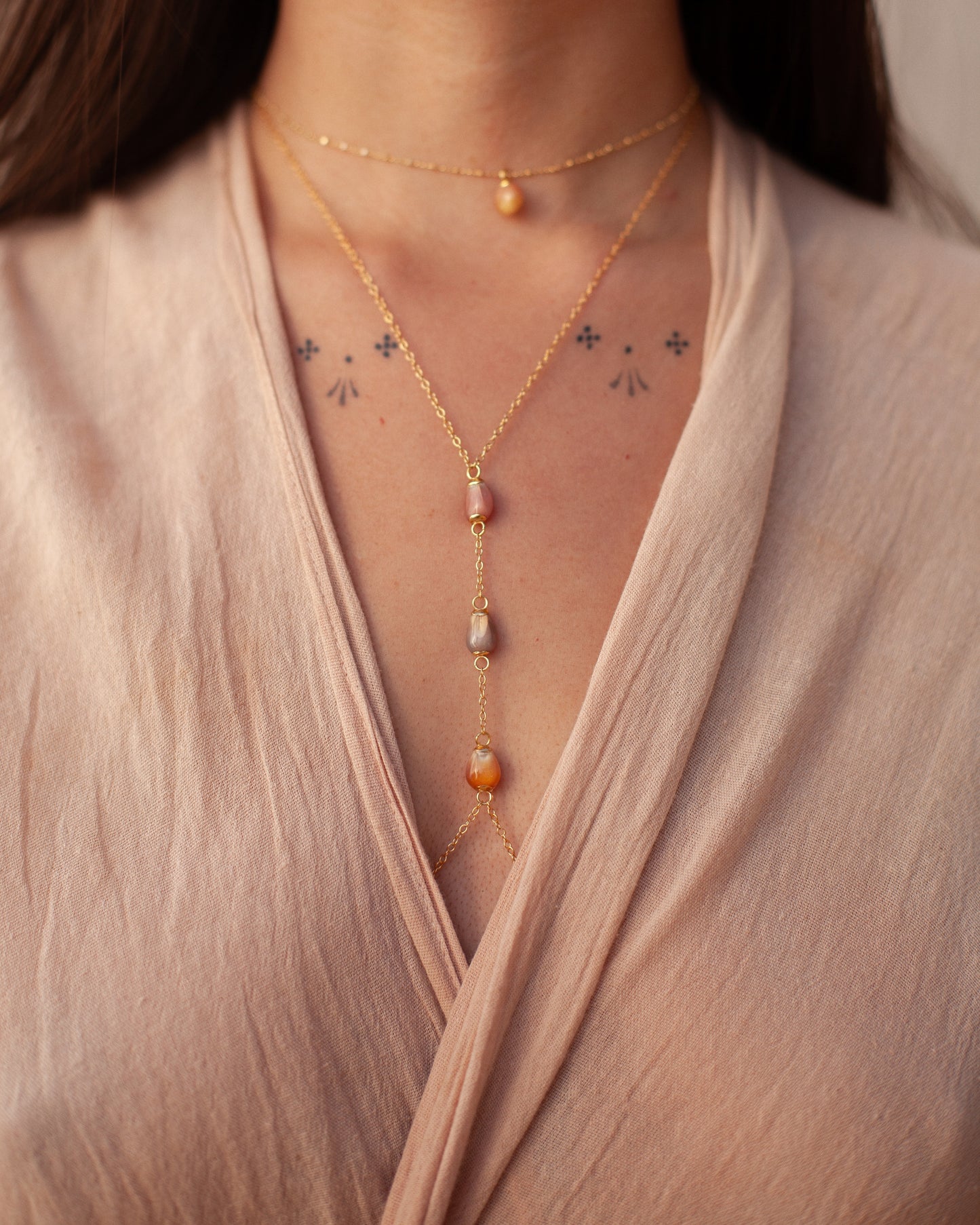 Body Chain ~ Champagne Rainbows