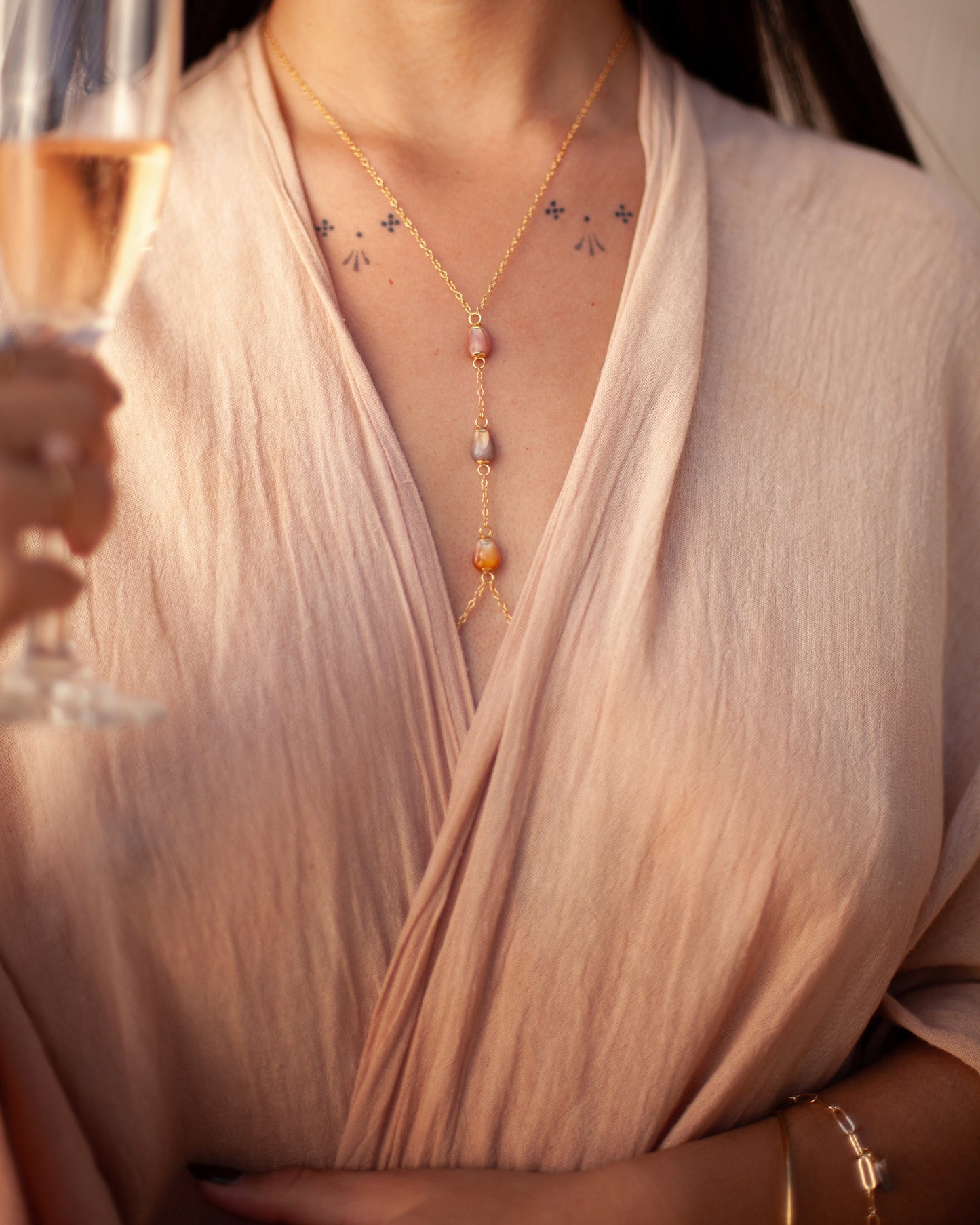 Body Chain ~ Champagne Rainbows
