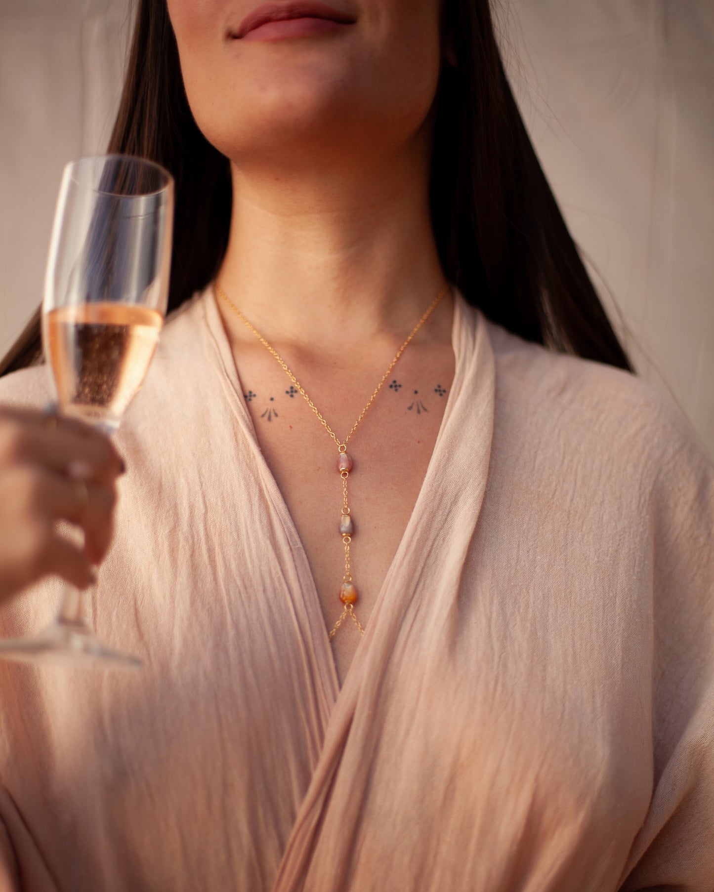 Body Chain ~ Champagne Rainbows