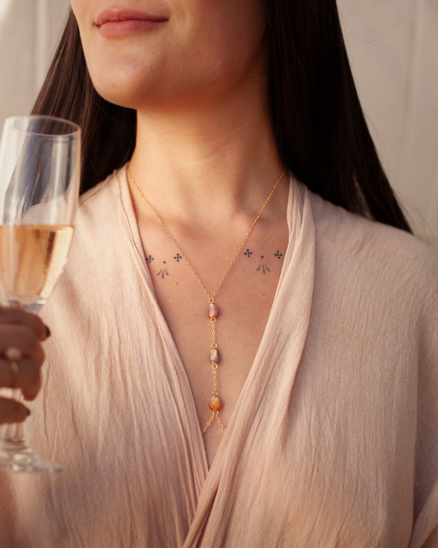 Body Chain ~ Champagne Rainbows