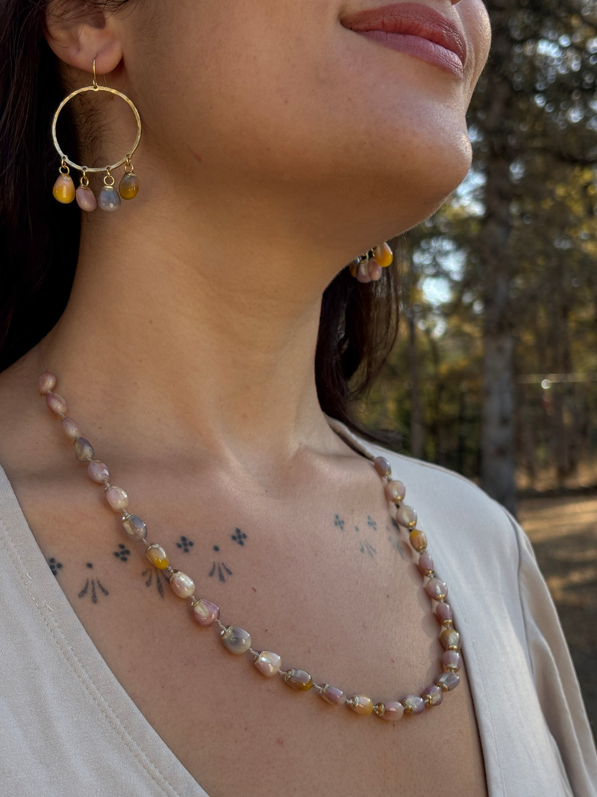 Four Corns Hammered Hoops