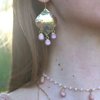 Ella Petal Shield Earring