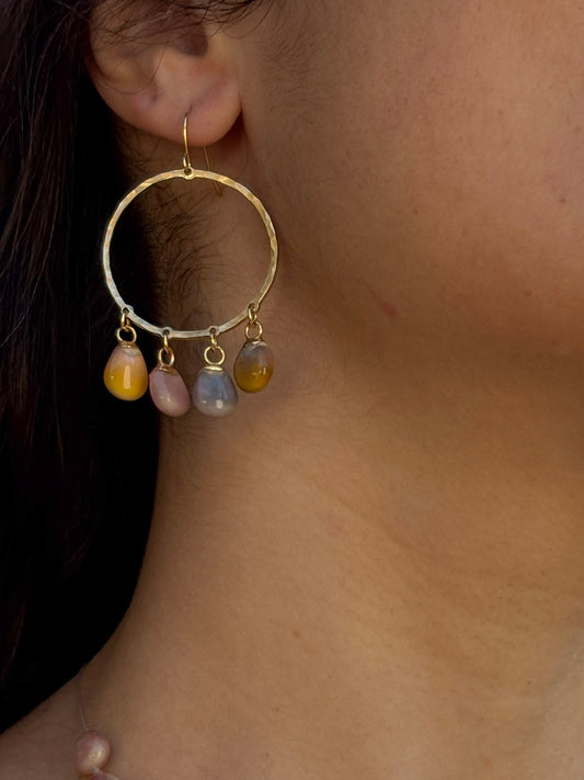 Four Corns Hammered Hoops