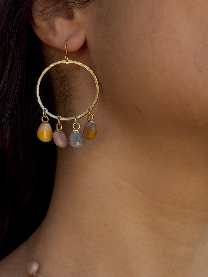 Four Corns Hammered Hoops